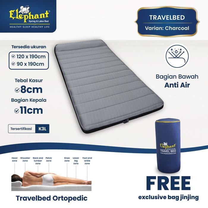 Turu Boss - Kasur Lantai Gandhi Elephant /Travel Bed / Kasur Lipat