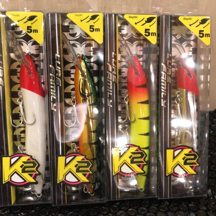 EUPRO K2 TRACTOR Deep Diver Trolling Minnow 150mm / 34g TT150 Lure Umpan Trolling Minnow Rapala