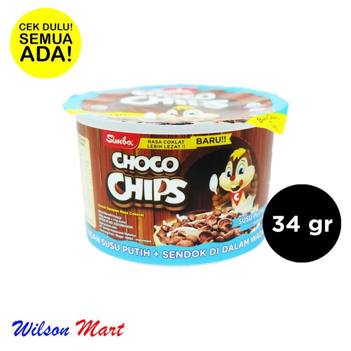 

SIMBA CHOCO CHIPS SEREAL SARAPAN RASA COKLAT DENGAN SUSU PUTIH 34 GRAM