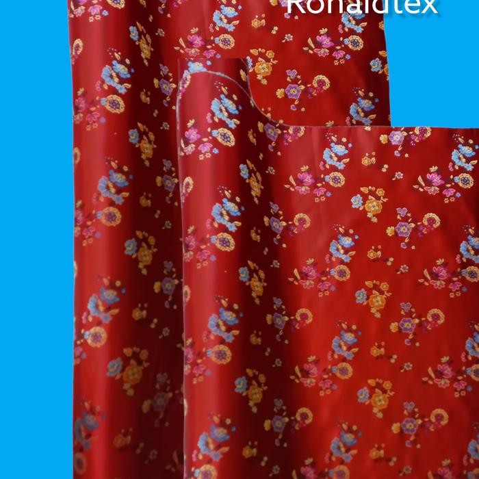 kain satin chongsam/bahan cheongsam/cheongsam