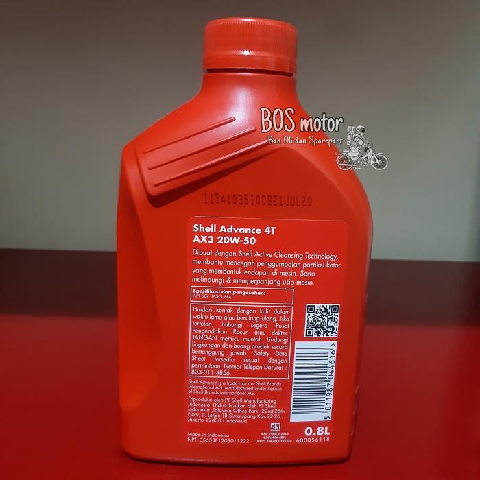Shell advance ax3 0,8L oli motor bebek