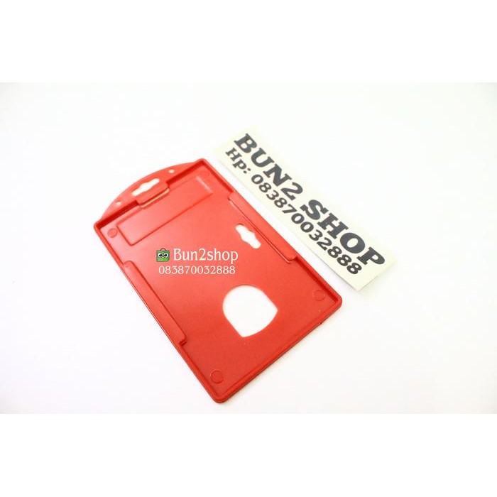 

New Tempat Casing ID Card/Frame ID Card Holder/Name Tag ID Card-MERAH