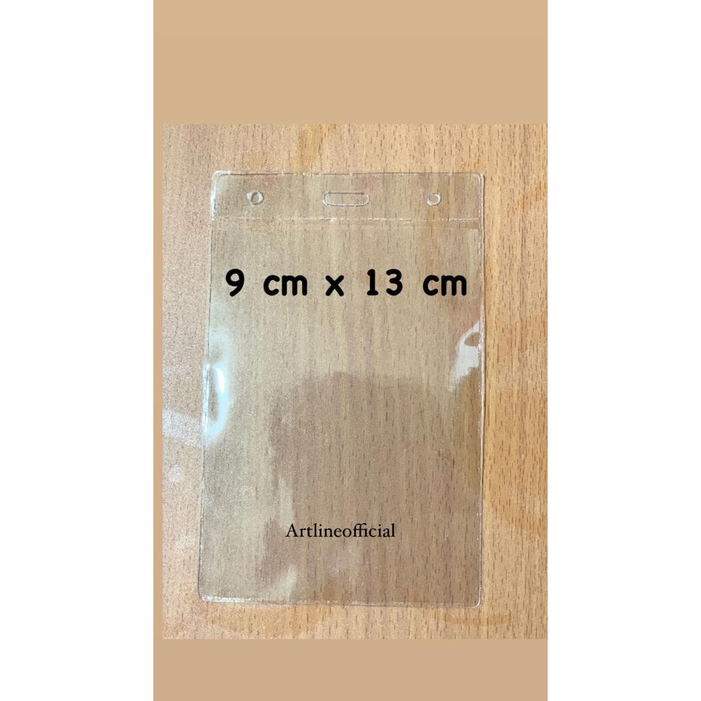 

New kantong Plastik Mika Cover Nametag Panitia / ID CARD Uk. 9 x 13 cm