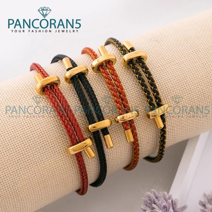 

New Gelang Tali Kawat Anti Air Waterproof Model Serut