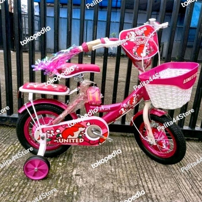 UNITED SEPEDA ANAK PEREMPUAN 12 INCH