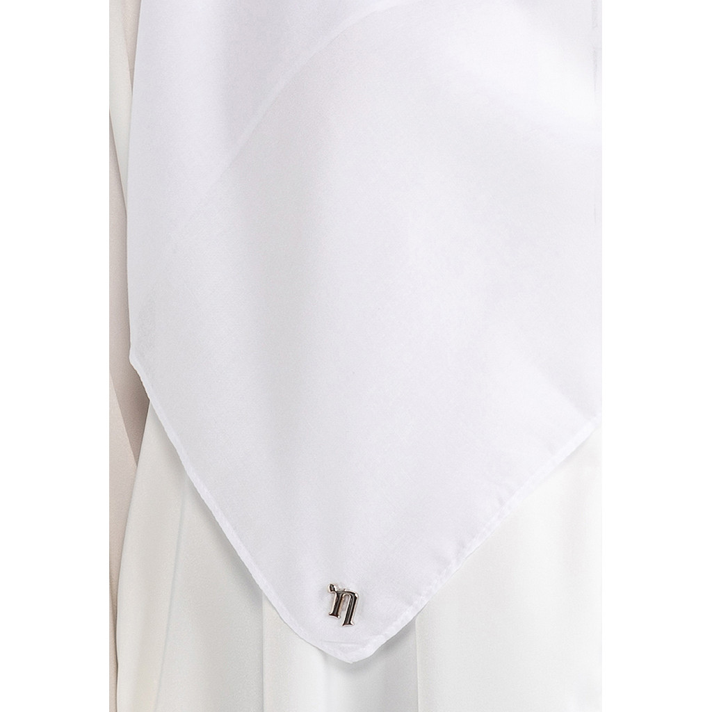 Naelofar - Cotton Voile Square Hijab (Wanita) (White)