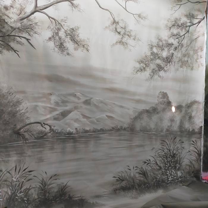 Background Studio Foto Pemandangan Uk 3X6M