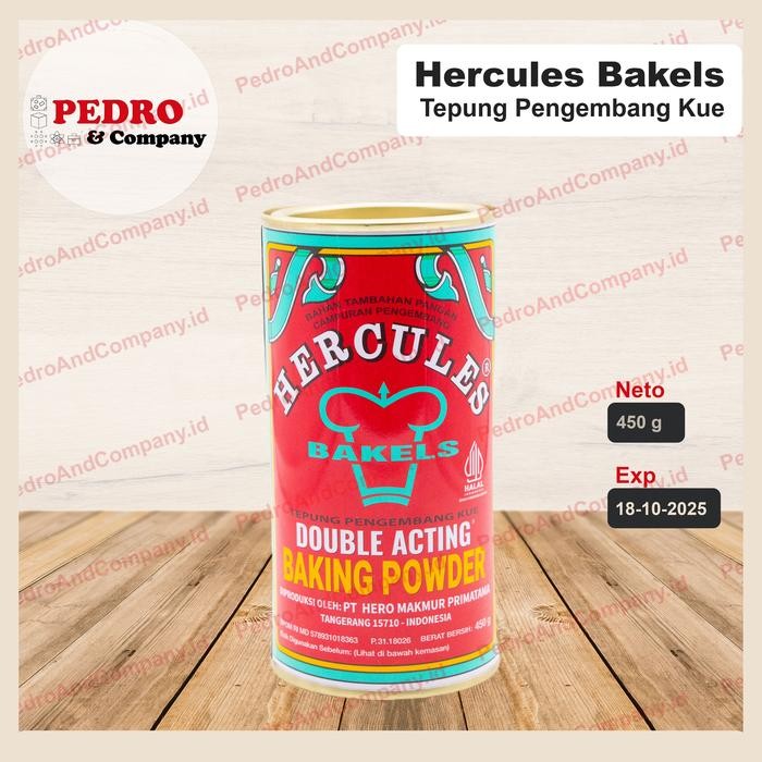 

LEZAT- Hercules - Bakels Baking Powder/ Bubuk Pengembang (450 Gr)