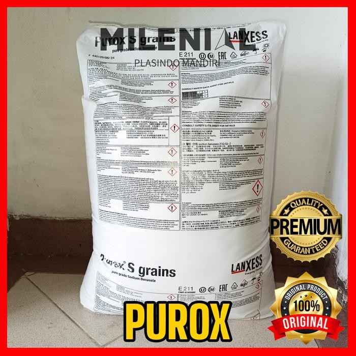 

LEZAT- Sodium Benzoat Repack 1Kg / Pengawet Kue Purox S Grain Holland