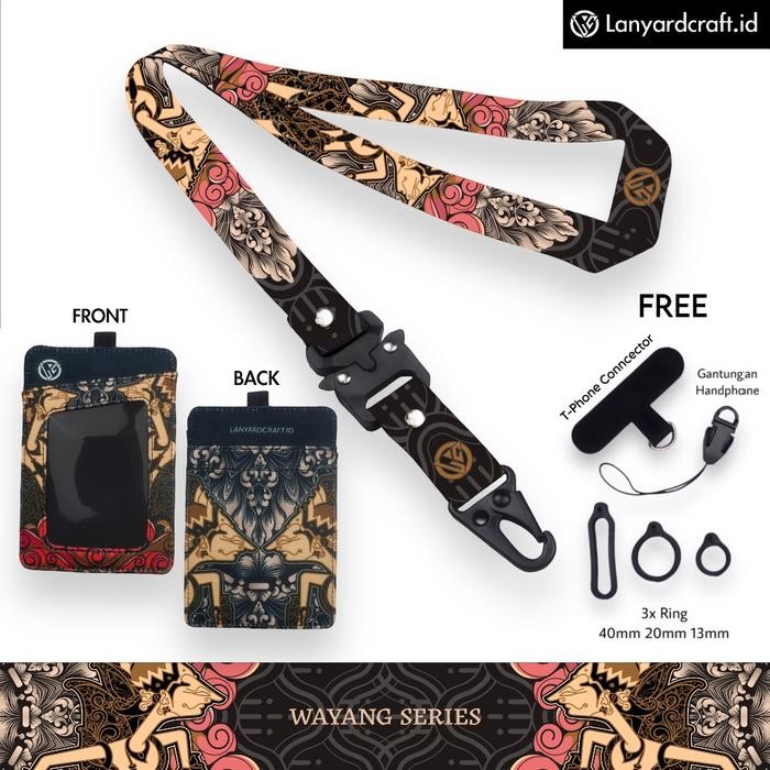 

promo lc.id lanyard craft wayang v3 holder id card printing