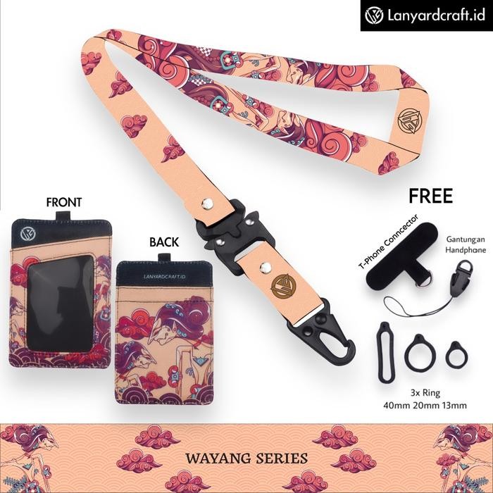 

promo lc.id lanyard craft wayang v4 - holder id card printing unik