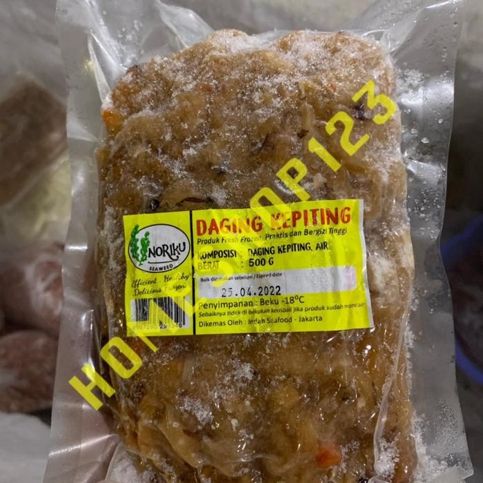 NATURE- Daging Kepiting Kupas Beku , Crab Frozen, Bukan Capit 500 Gram , 1/2 K