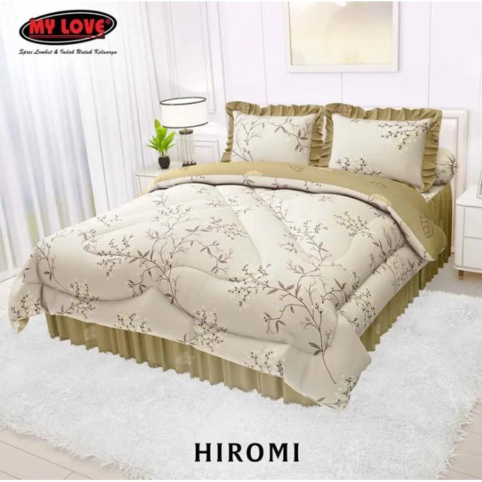 SPREI RUMBAI MY LOVE KING UK. 180X200X40CM - NEW MOTIF
