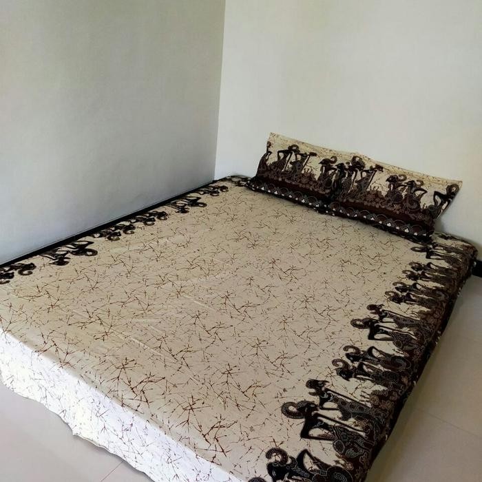 SPREI BATIK MOTIF WAYANG UKURAN 180X200 160X200 120X200 0X200