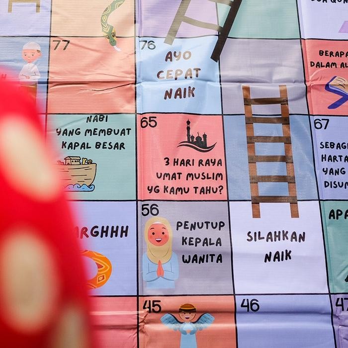 Ular Tangga Jumbo Raksasa Mainan Edukasi Tema Isla