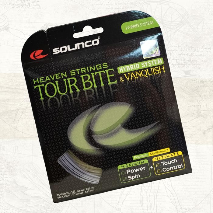 Senar Tenis / Tennis String Solinco Hybrid Tour Bite X Vanquish