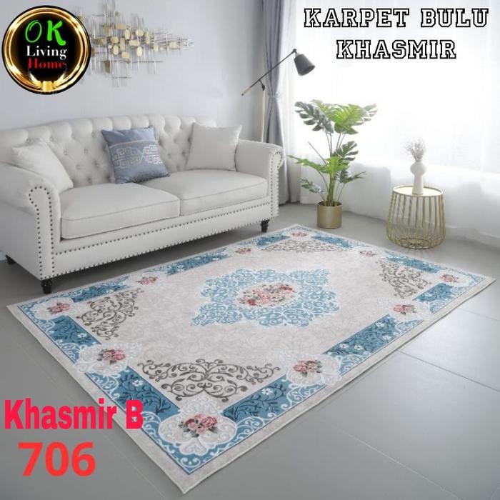 karpet lantai ruang tamu, karpet bulu, karpet bulu khadmir 200x300
