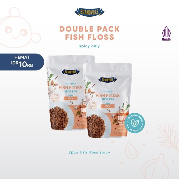 

ASLI Grandville Abon IKAN Crunchy Double Pack Spicy - Non Msg Gluten Free READY STOCK