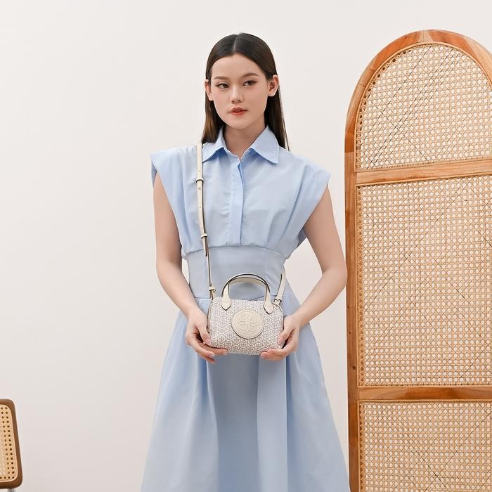 Tas Wanita Les Catino Keyna Mini Satchel Monogram