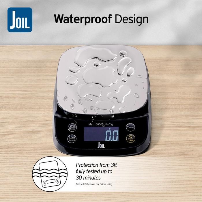 Joil Timbangan Dapur Digital 5Kg & 10Kg Waterproof Charger - D16