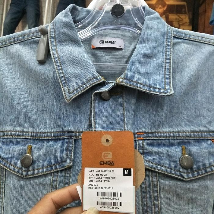 Emba Jaket Jeans Pria Original