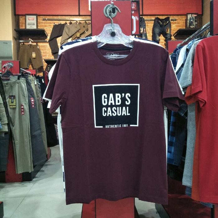 Gabrielle Kaos Oblong Pria Original Brand Gabrielle Santai