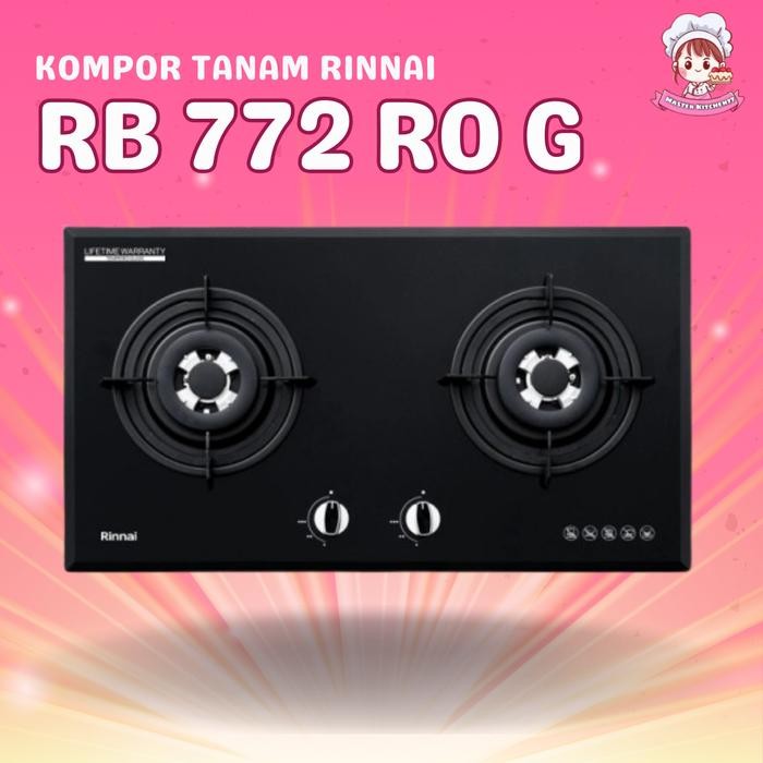 Kompor 2 Tungku tanam / Rinnai RB 772 ROG