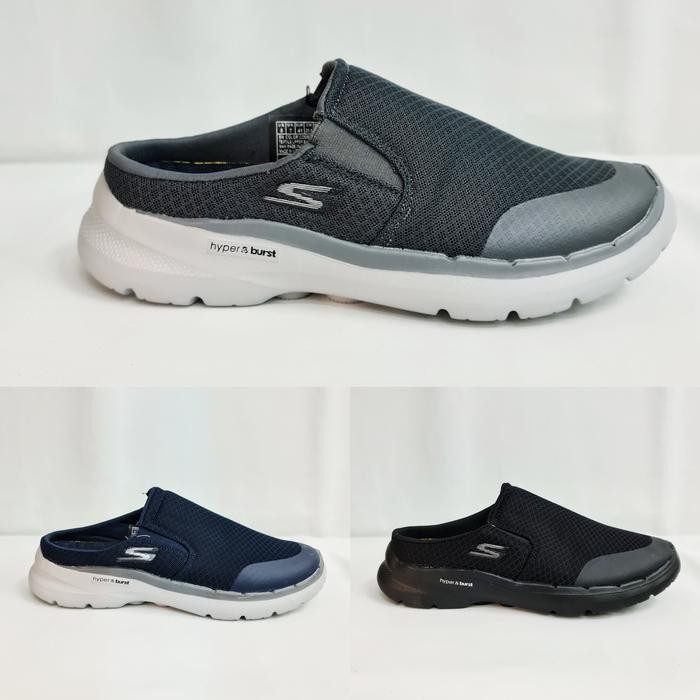GENT.RIX- Skechers Gowalk 6 Mule/Sepatu Pria/Sepatu Slip On/Skechers Gowalk 6
