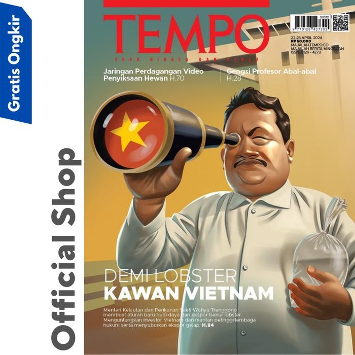 

Majalah Tempo Ed 5310 DEMI LOBSTER KAWAN VIETNAM ( 25 April 2024 )