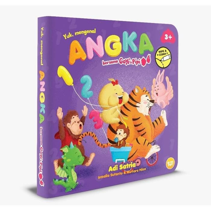 

[Mizan] Buku Seri Goyi Pipi Yuk Mengenal Angka Bersama Goyi Pipi Boardbook