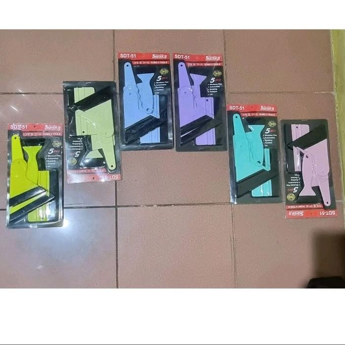 

Rakel Set Scrapper Set isi 5 alat pasang sticker Super D +BELUDRU