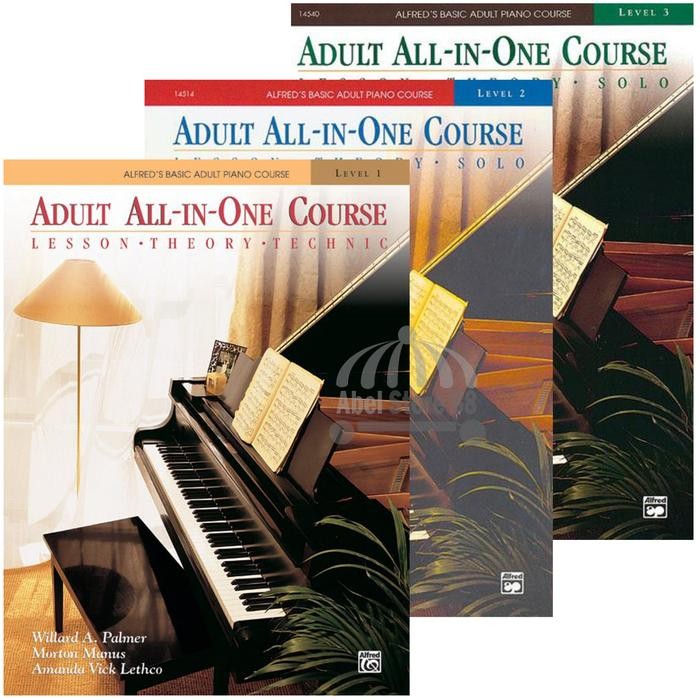 

Alfred Adult All in One Course Book Only Level 1/2/3 - Buku Piano