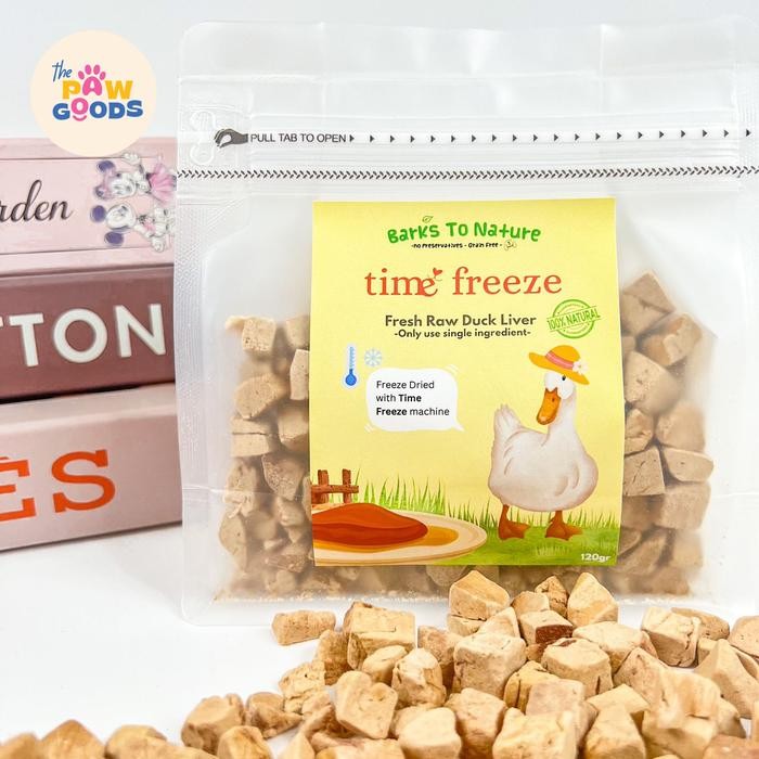 

BARKS TO NATURE - Freeze Dried Duck Liver 120GR - 100% Natural for Dog
