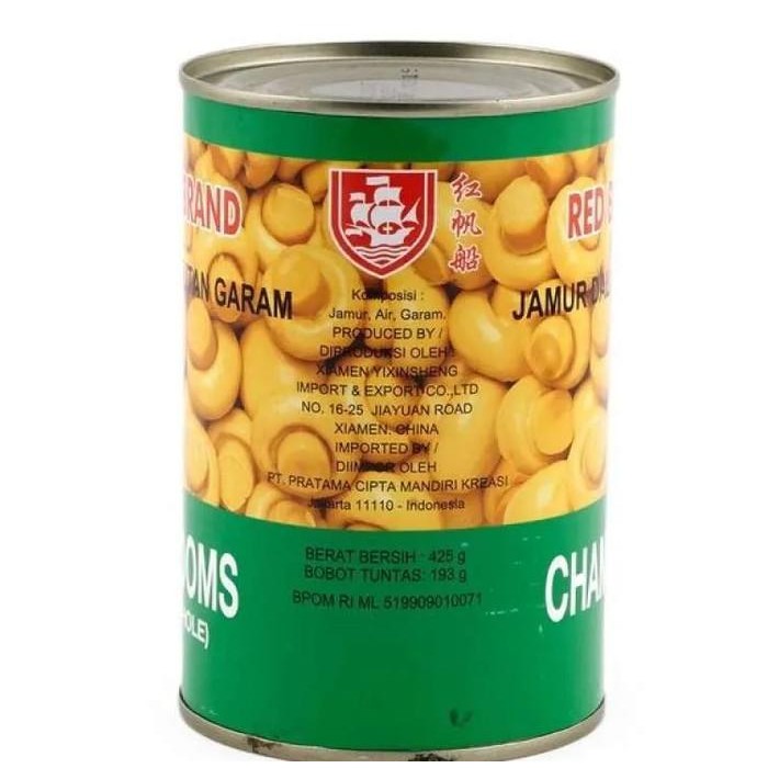 

LUXEHEALTH- Whole Mushrooms Red Boat Brand 425 Gram / Jamur Kancing Kaleng Merk Red Boat 425Gr