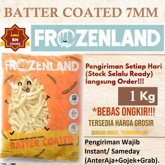 

LUXEHEALTH- Kentang Goreng Frozenland Batter Coated Frozen French Fries Beku
