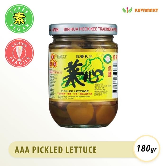

LUXEHEALTH- Aaa Pickled Lettuce 180Gr Acar Selada Vegan Triple A Chai Sim Cai Xin