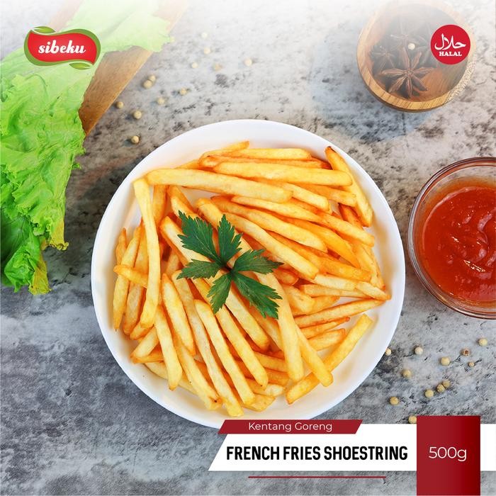 

LUXEHEALTH- Kentang Goreng French Fries Shoestring Halal 500Gr Frozen Food -Sibeku