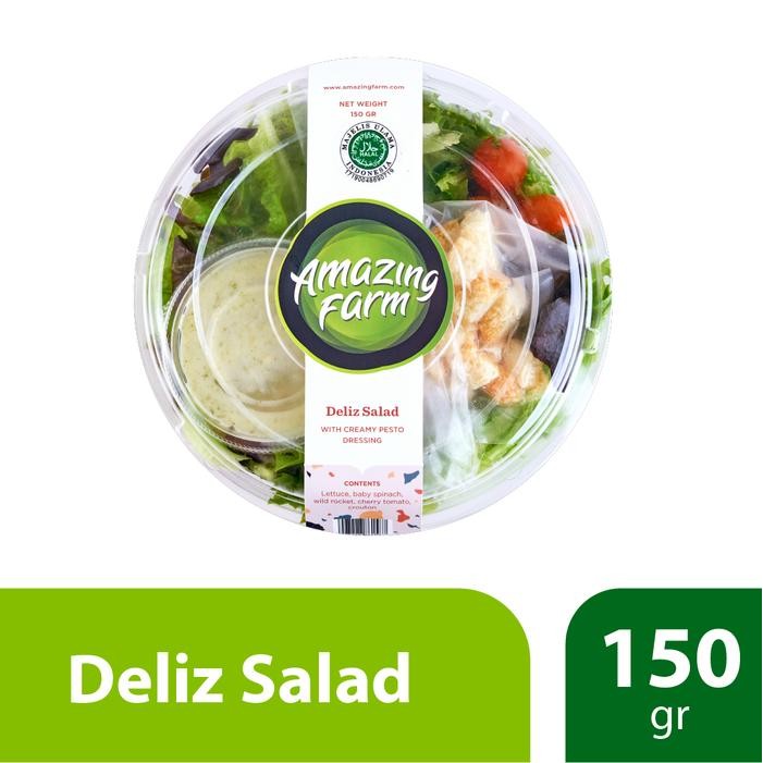 

LUXEHEALTH- Deliz Salad With Creamy Pesto Dressing 150 Gram Amazing Farm