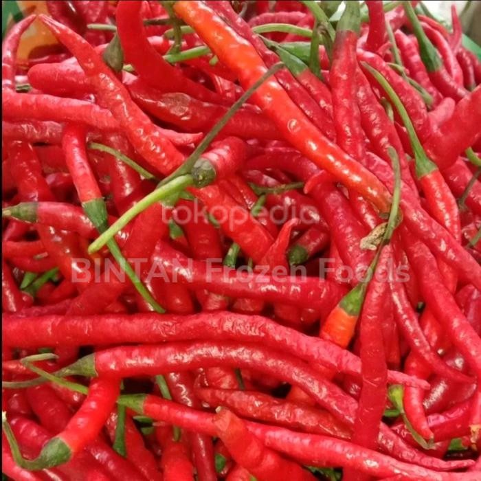 

LUXEHEALTH- Cabai Merah Keriting Segar 500 Gram Cabe Merah Keriting Fresh