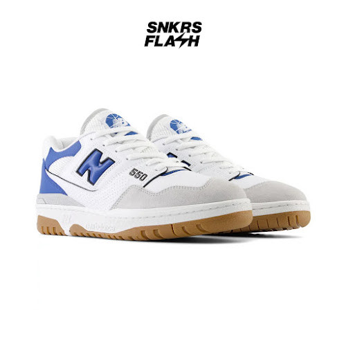 NEW BALANCE 550 V1 WHITE BLUE AGATE Sepatu Sneakers Unisex - BB550ESA - Size 44.5
