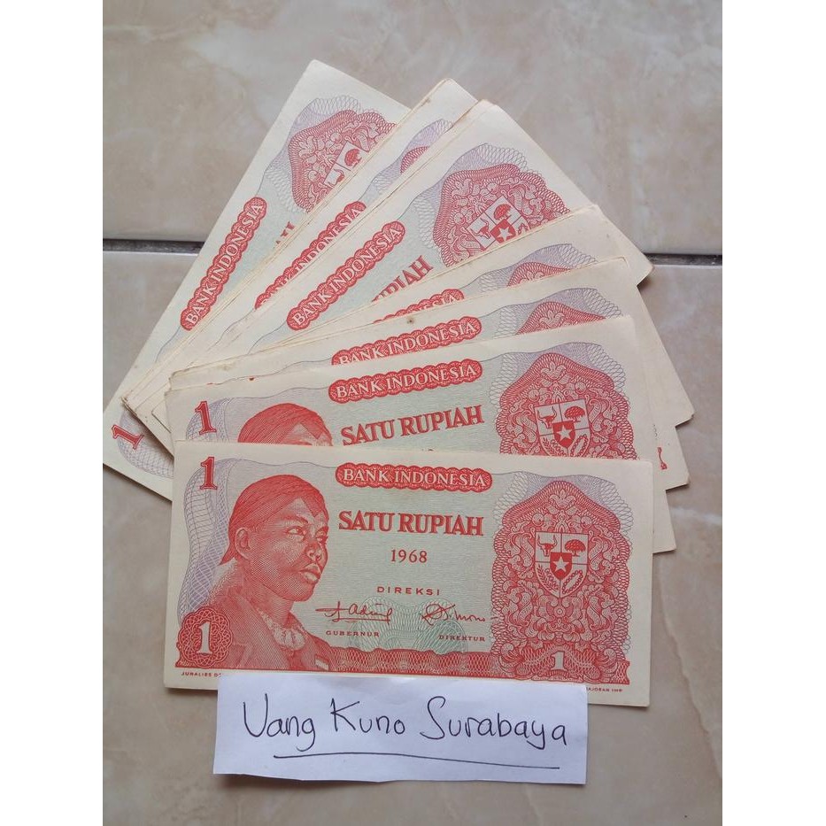Uang Kuno Rp 1 Rupiah Bergambar Sudirman Asli Baru Mulus Asli