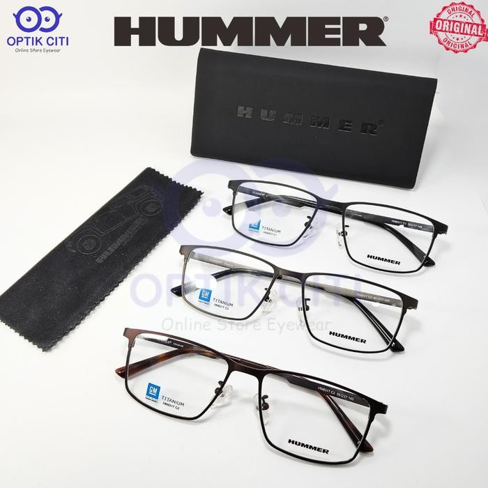 Frame Kacamata Pria Hummer HM 831T Titanium Ringan Original