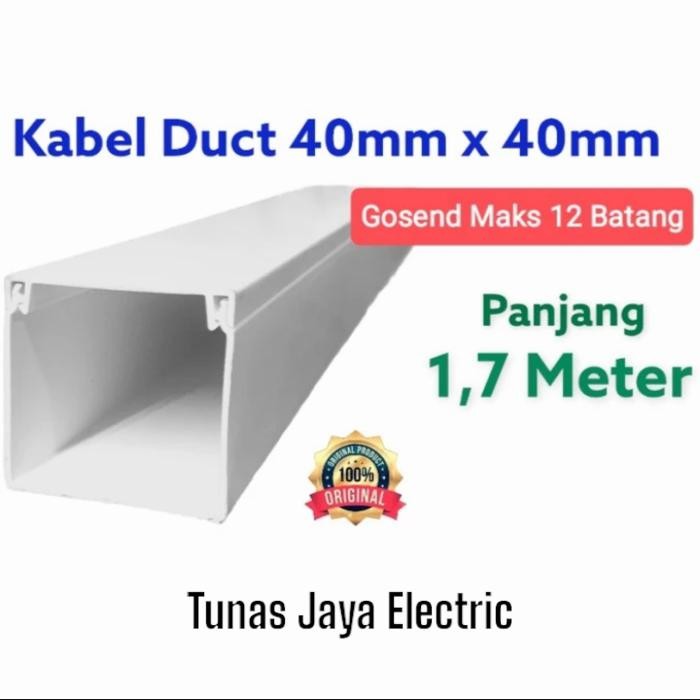 PJ Kabel Duct / Duct Tutup 40x40 PSD