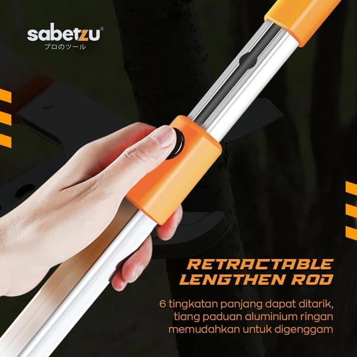 SABETZU GUNTING PANJANG POTONG DAHAN RANTING PRUNING SHEAR TELESCOPIC - GUNTING PANJANG RANTING