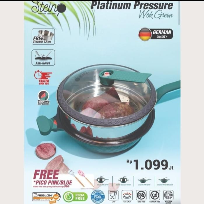 Panci Wok Pressure cooker Steincookware