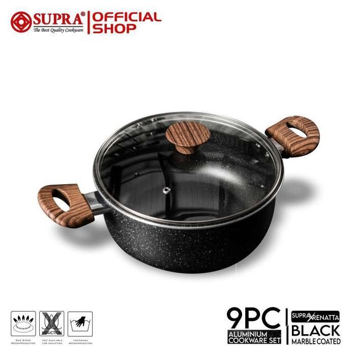 Panci Set 9 Pcs Supra Chef Renatta Moeloek I Cookware set Supra Marble