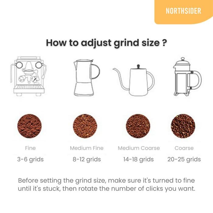 Hand coffee grinder kopi manual stainless steel conical burr JS-20