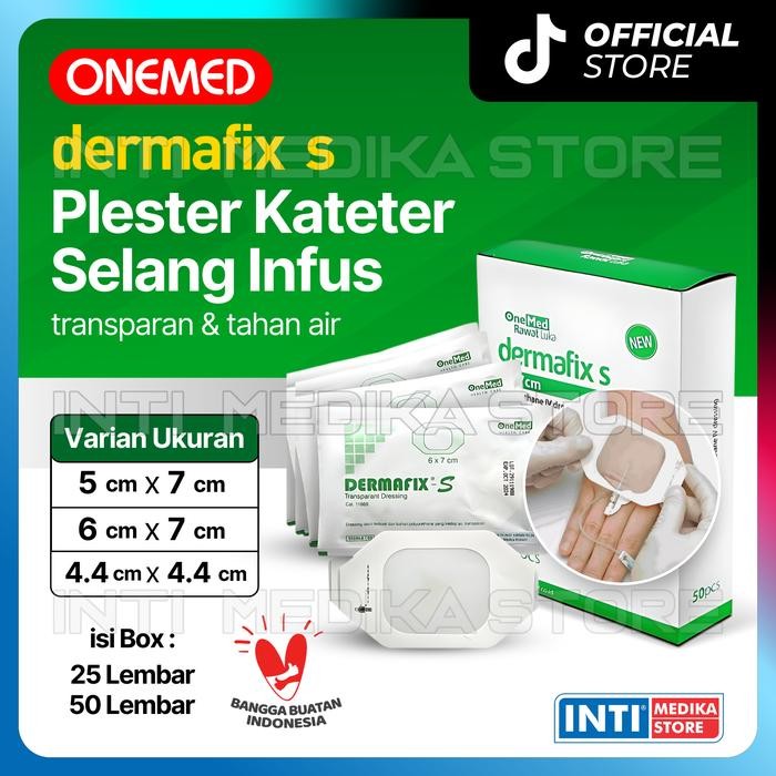 Pilihan- Onemed - Plester Infus Dermafix S Kateter Anti Air Transparan