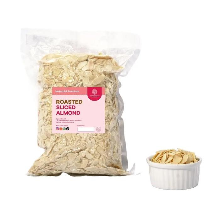 

Almond Sliced panggang 500 gr Nuts roasted iris Premium nuts superfood Snack Crunchy