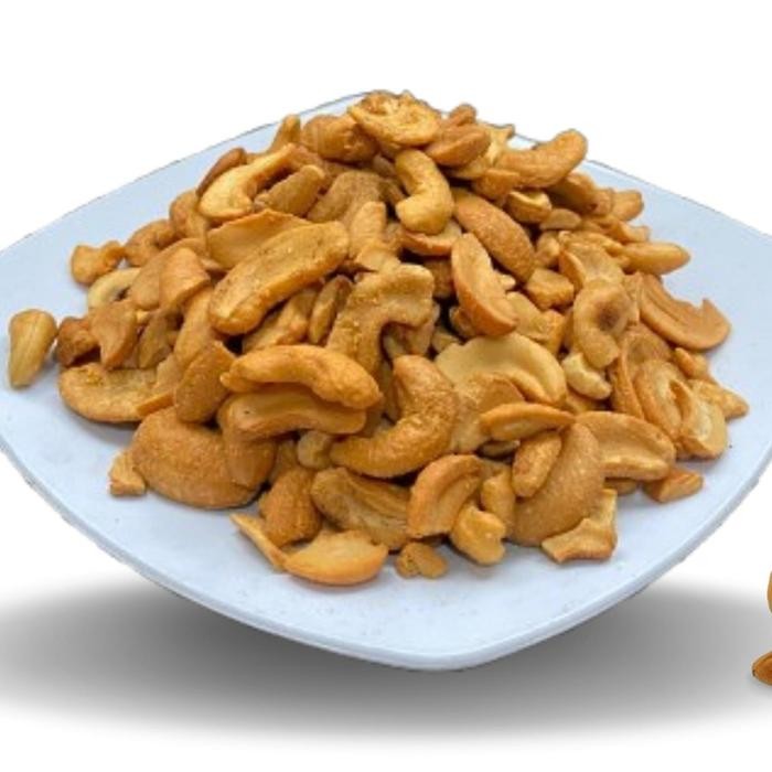 

Hey Nuts Cemilan Kacang Mede Panggang Mete Oven Matang Belah Dua 1kg Kualitas Mede Asin & Original